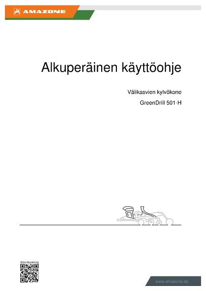 Käyttöohjekirja GreenDrill 501-H