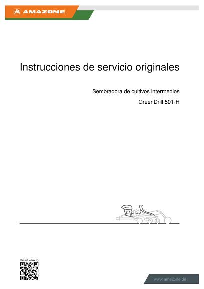 Manual del operador GreenDrill 501-H SOLO