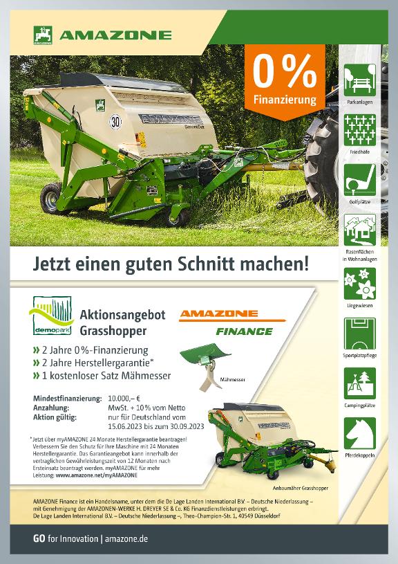 Poster „Jetzt einen guten Schnitt machen! – Aktionsangebot Grasshopper“, 594x841