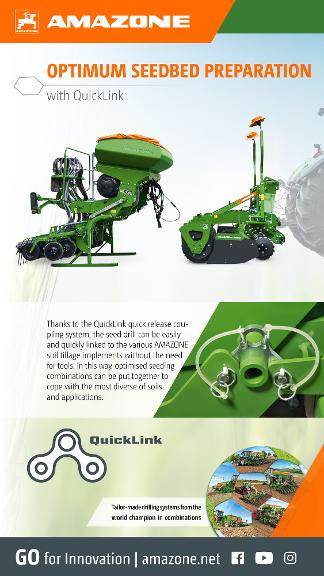 WhatsApp Advertisement „OPTIMUM SEEDBED PREPARATION with QuickLink“, 1080x1920 pix, rgb, en