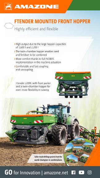WhatsApp Advertisement „FTENDER MOUNTED FRONT HOPPER – Highly efficient and flexible“, 1080x1920 pix, rgb, en