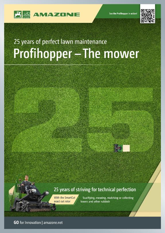 Poster „25 years of perfect lawn maintenance Profihopper – The mower“, 594 x 841 mm, en