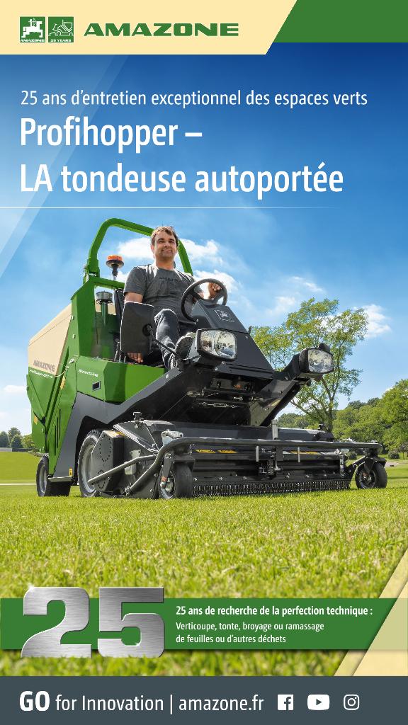 WhatsApp Afficher „25 ans d’entretien exceptionnel des espaces verts – Profihopper – LA tondeuse autoportée“, 1080x1920pix, rgb, fr
