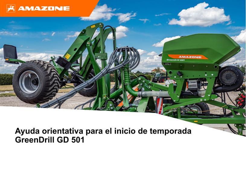 Ayuda orientativa para el inicio de temporada GreenDrill GD 501