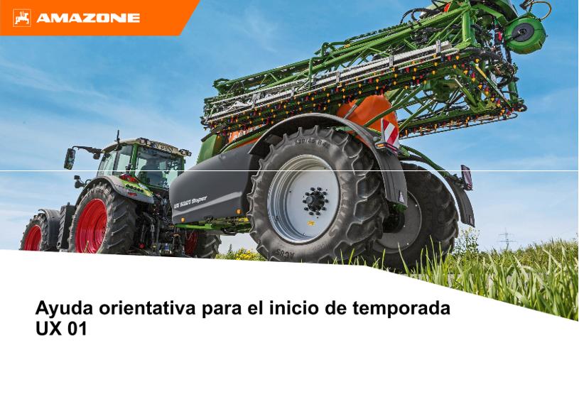 Ayuda orientativa para el inicio de temporada UX01