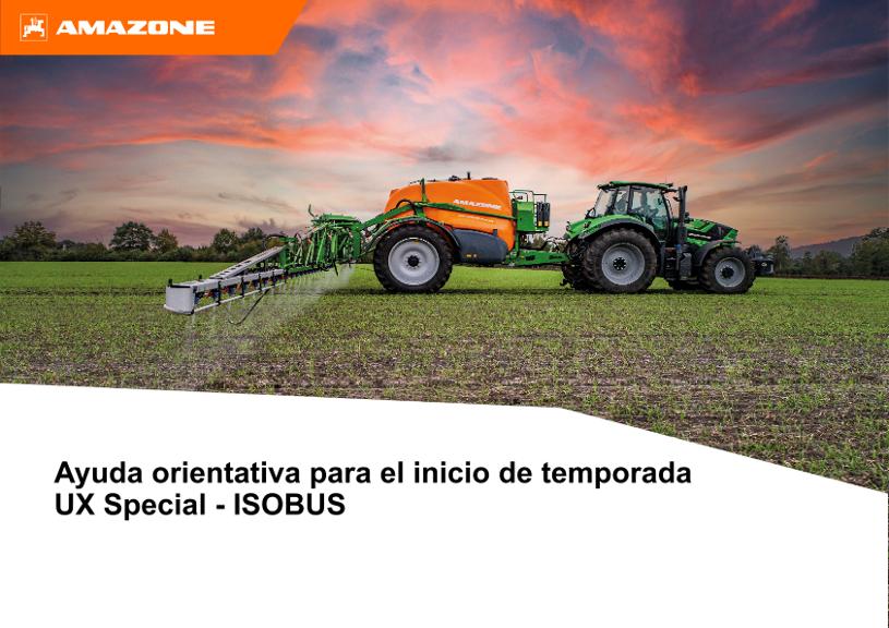 Ayuda orientativa para el inicio de temporada UX Special - ISOBUS