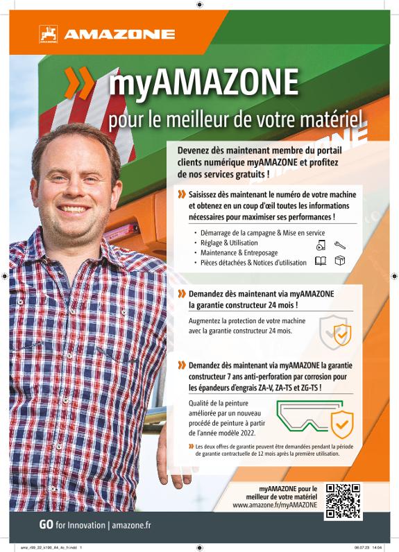Afficher „myAMAZONE pour le meilleur de votre matériel“, A4, 4c, fr