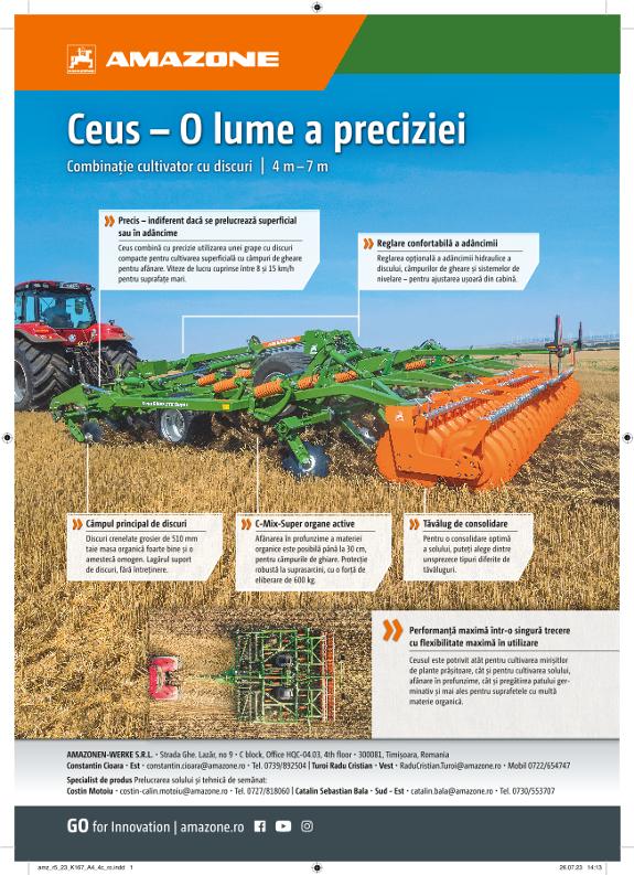 Anzeige „Ceus – O lume a preciziei“, A4, 4c, ro