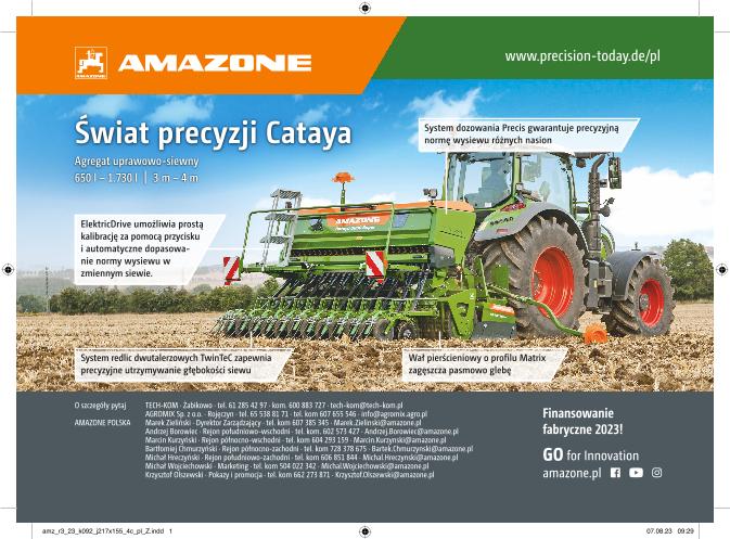 Anzeige „Świat precyzji Cataya“, 217x155, 4c pl, Z