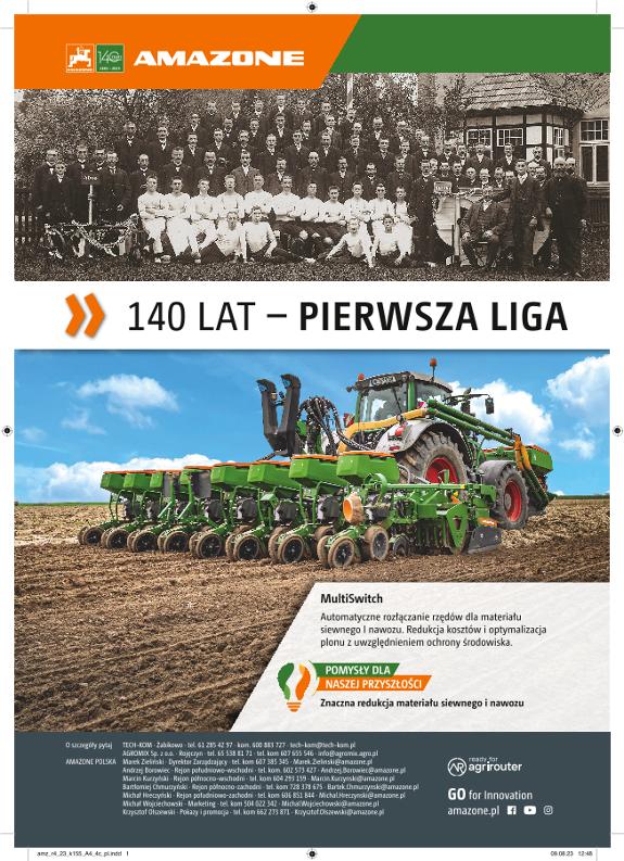 Anzeige „140 LAT – PIERWSZA LIGA“, A4, 4c, pl