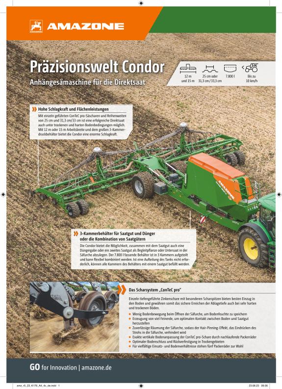 Anzeige „Präzisionswelt Condor“, A4, 4c