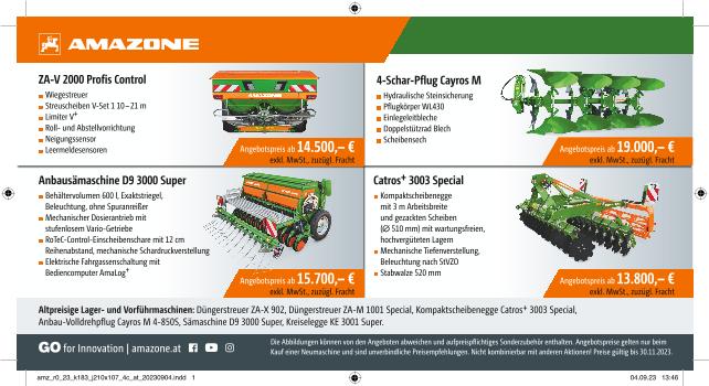 Anzeige ZA-V, Cayros M, D9 3000 Super, Catros+ 3003 Special, 210x107, 4c, at