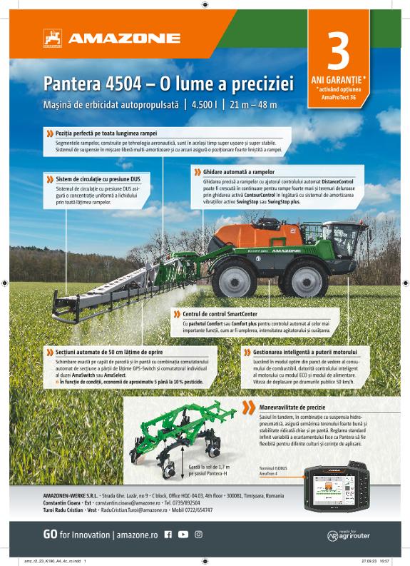 Anzeige „Pantera 4504 – O lume a preciziei“, A4, 4c, ro