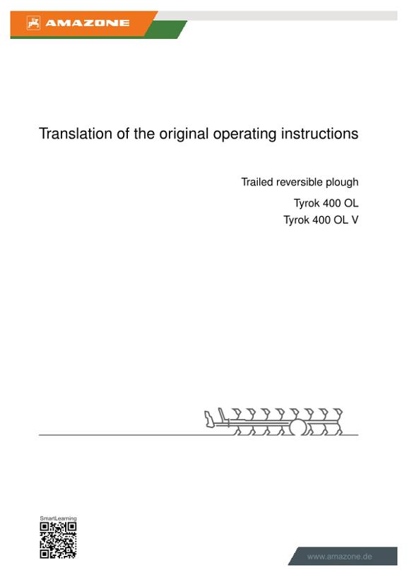 Operation manual Tyrok 400 OL/ OL V