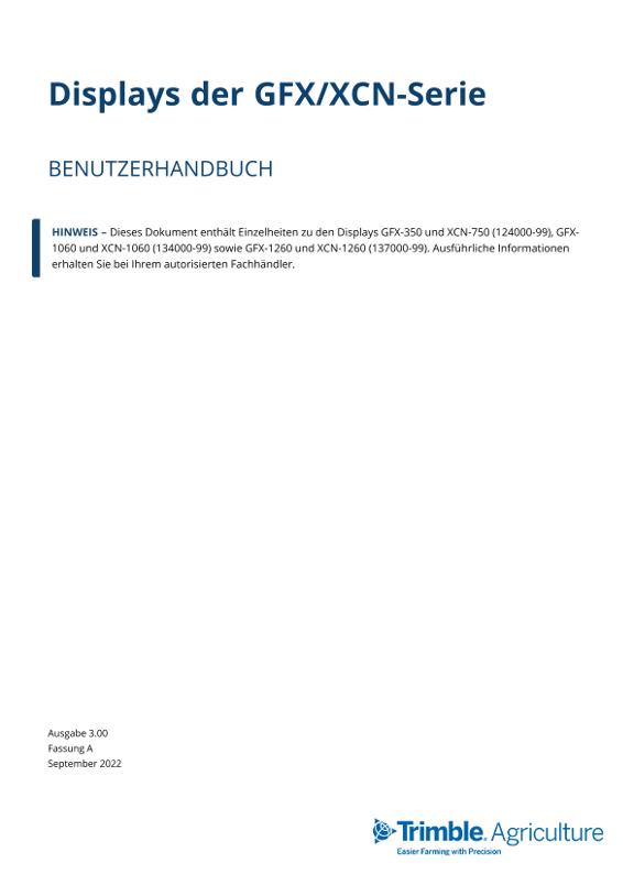 Betriebsanleitung Automatische Lenkung Trimble