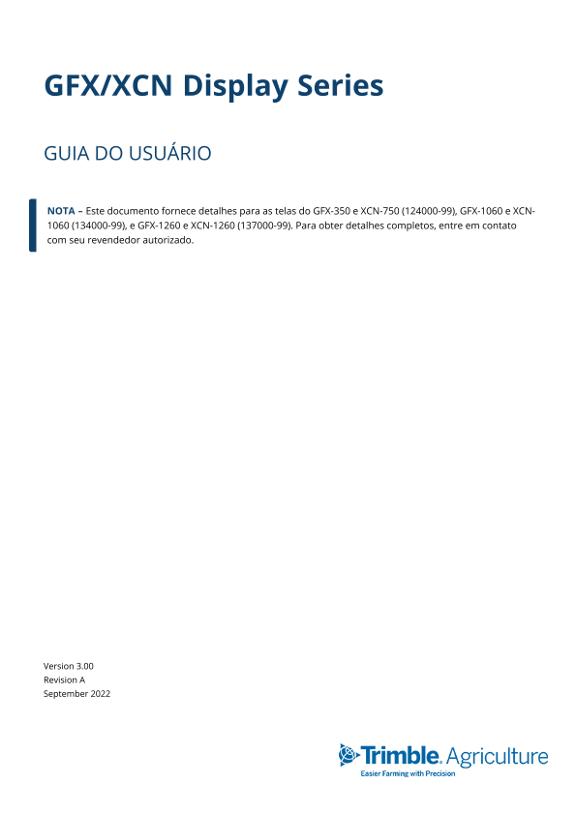 Manual de Instruções Direção automática Trimble