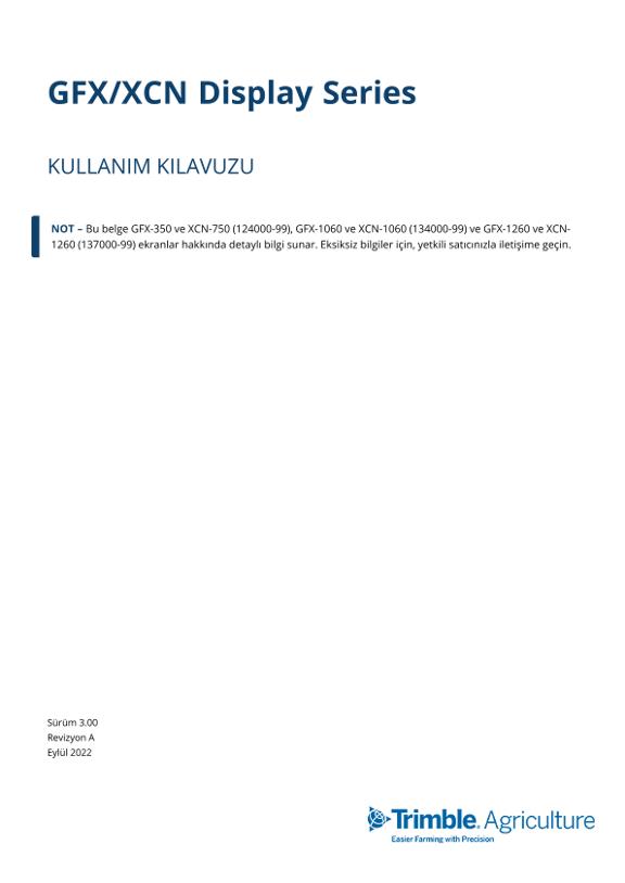 Kullanım kılavuzu Otomatik direksiyon Trimble