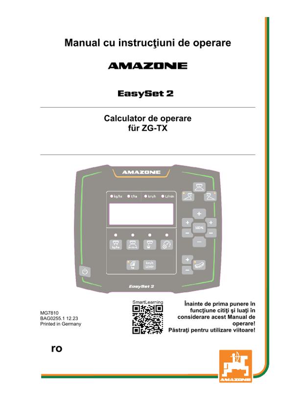 Instrucţiuni de utilizare EasySet 2 