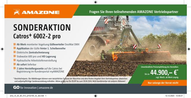 SONDERAKTION Catros+ 6002-2 pro, 210 x 100, 4c, de