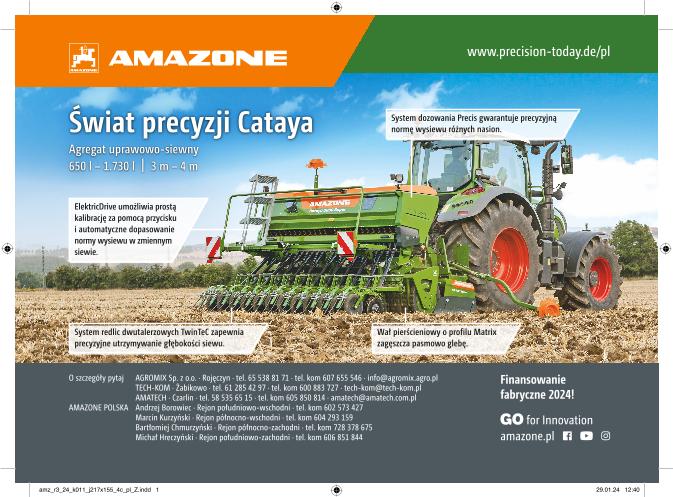 Anzeige „Świat precyzji Cataya“, 217x155, 4c pl, Z