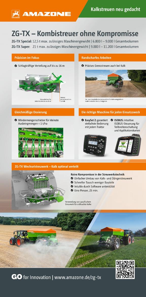 Roll-Up „ZG-TX – Kombistreuer ohne Kompromisse", Kalk, 1000 x 2000 mm