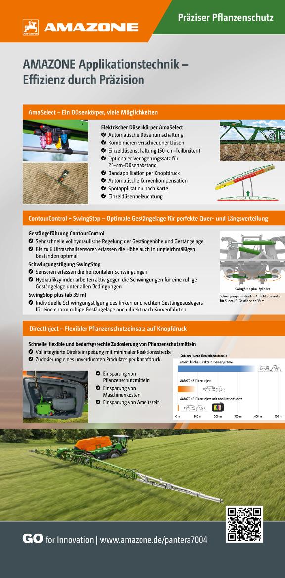 Roll-Up „AMAZONE Applikationstechnik - Effizienz durch Präzision“, 1000 x 2000 mm