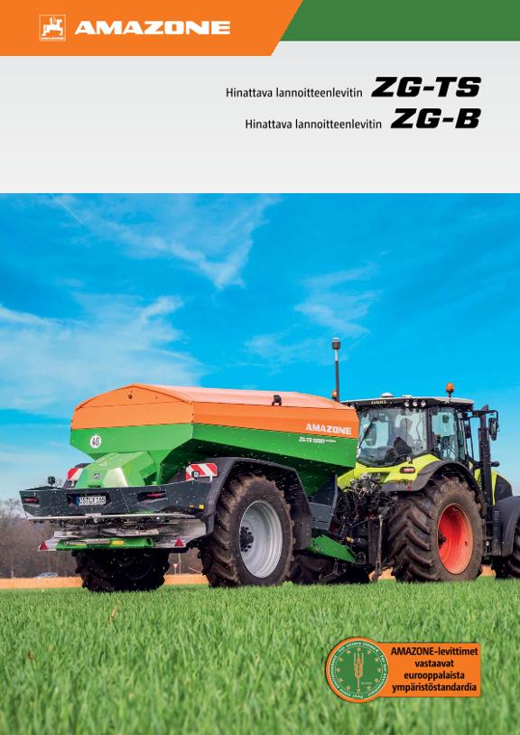Esite ZG-TS ZG-B - HANKKIJA OY