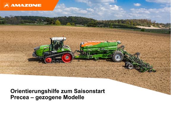 Orientierungshilfe zum Saisonstart Precea angehängte Modelle 2024
