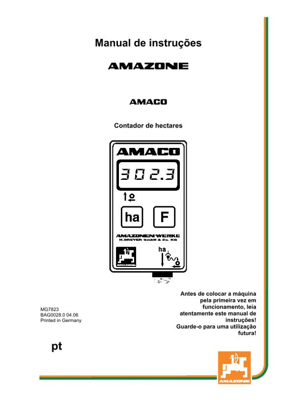 Manual de Instruções AMACO 