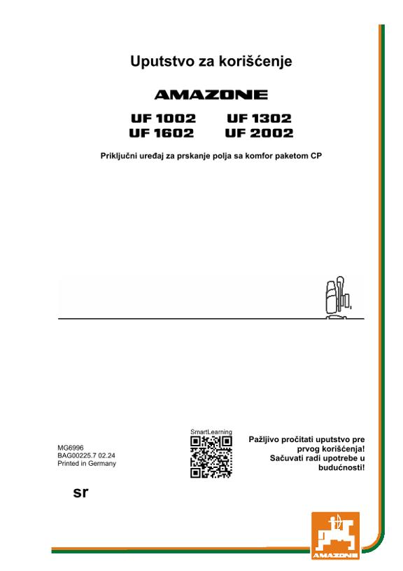 Uputstvo za korišćenje UF CP 1002/1302/1602/2002