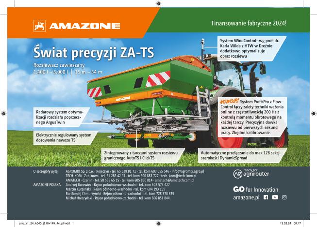 Anzeige „Świat precyzji ZA-TS”, 210x145, 4c, pl