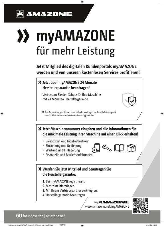 Beiblatt myAMAZONE 