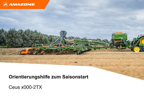 Orientierungshilfe zum Saisonstart Ceus x000-2TX
