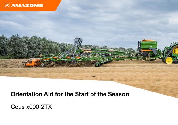Orientation Aid for the Start of the Season Ceus x000-2TX