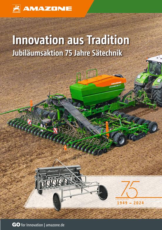 Beileger "Innovation aus Tradition" Jubiläumsaktion 75 Jahre Sätechnik