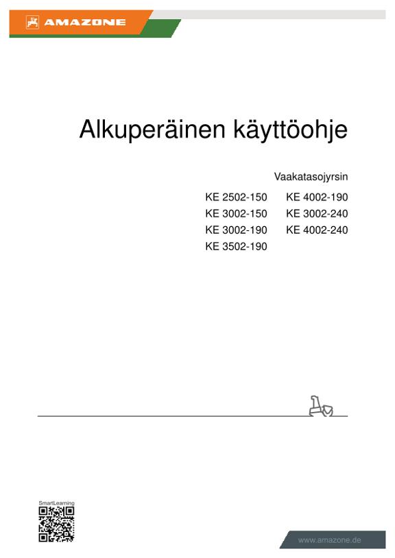 Käyttöohjekirja KE 2502/3002/3502/4002 Rotamix