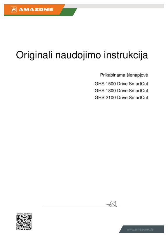 Naudojimo instrukcija GHS Drive SmartCut