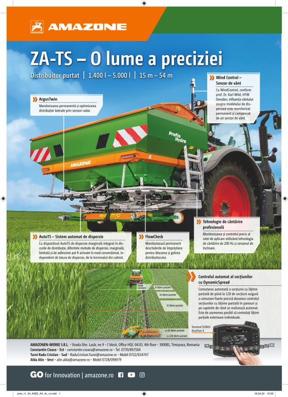 Anzeige „ZA-TS – O lume a preciziei“, A4, 4c, ro