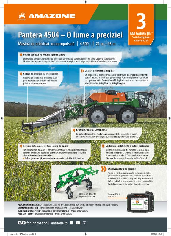 Anzeige „Pantera 4504 – O lume a preciziei“, A4, 4c, ro