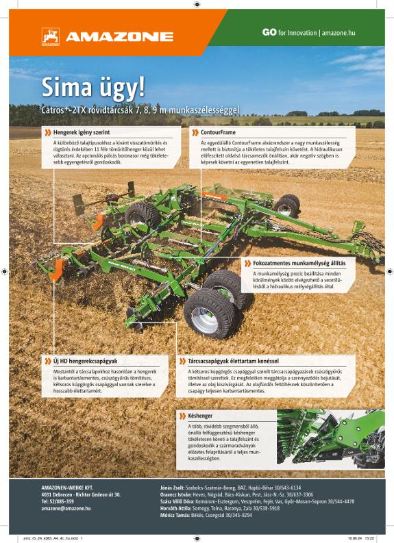Anzeige „Sima ügy!“ – Catros+-2TX, A4, 4c, hu