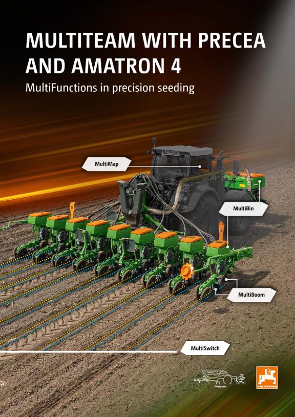 Beileger "MULTITEAM WITH PRECEA AND AMATRON 4 – MultiFunctions in precision seeding"