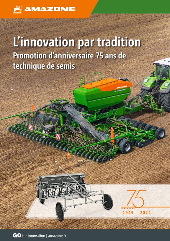 Beileger "L’innovation par tradition – Promotion d’anniversaire 75 ans de technique de semis"