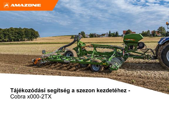Tájékozódási segítség a szezon kezdetéhez Cobra x000-2TX