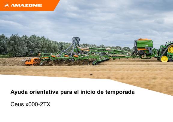 Ayuda orientativa para el inicio de temporada Ceus x000-2TX