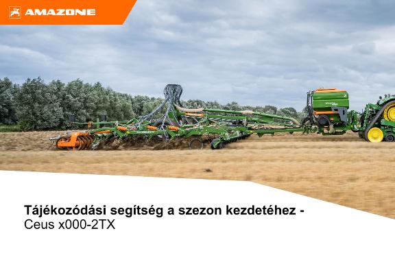 Tájékozódási segítség a szezon kezdetéhez Ceus x000-2TX