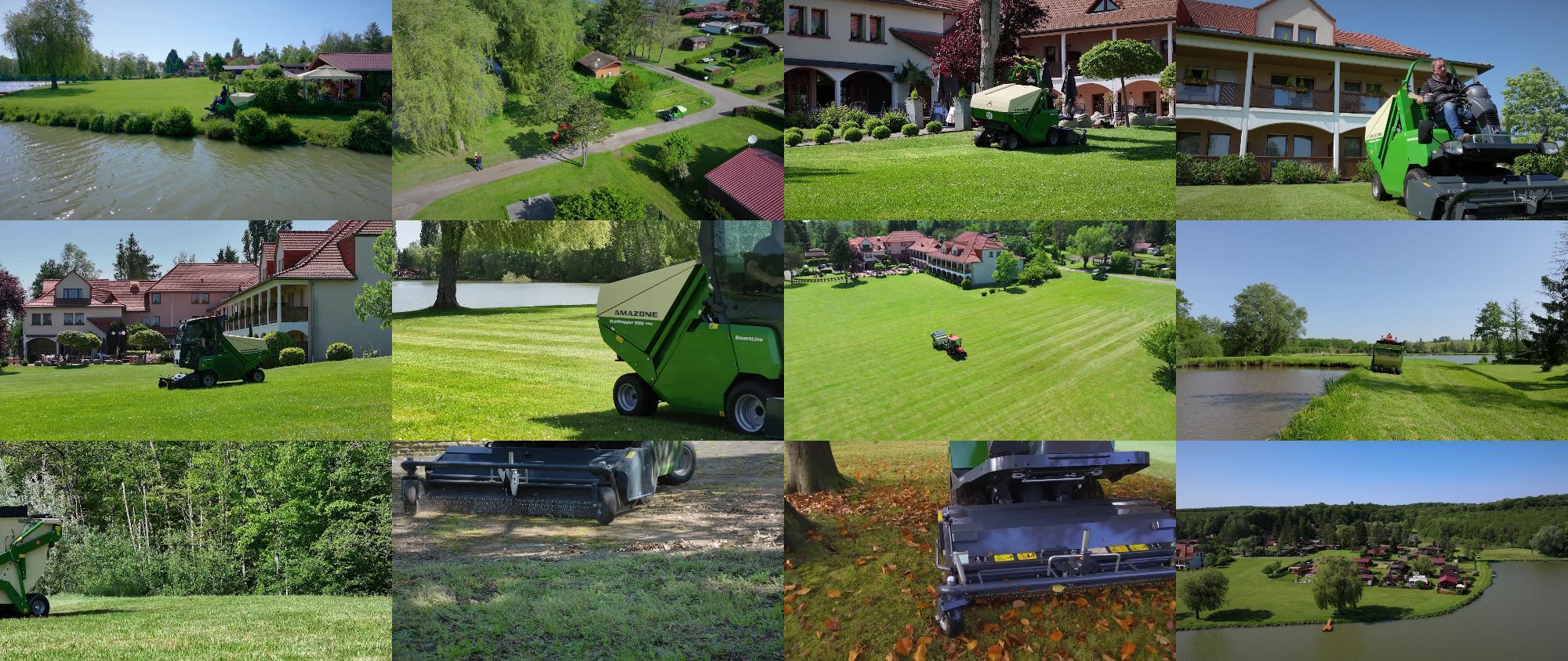 Video Grünflächenpflege Camping Hotelanlage