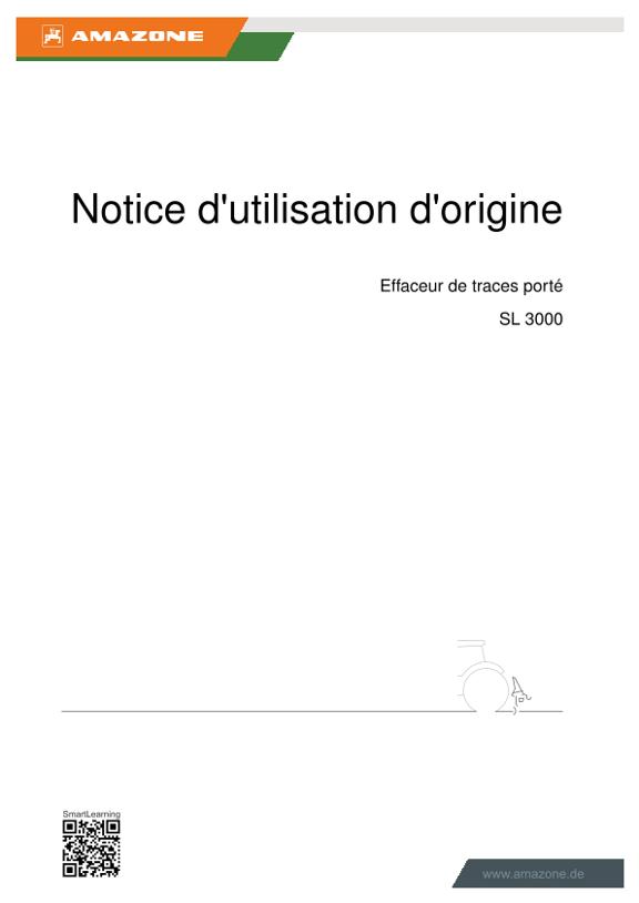 Notice d'utilisation SL 3000