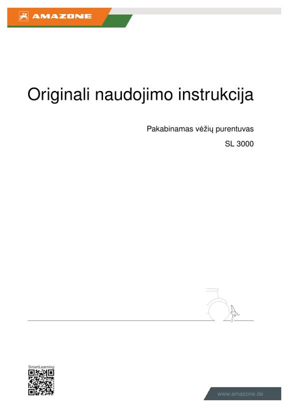 Naudojimo instrukcija SL 3000