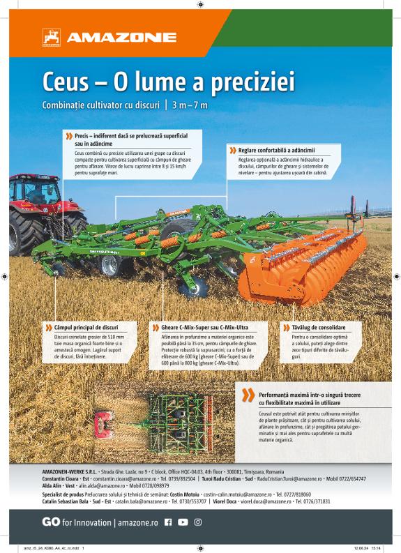 Anzeige „Ceus – O lume a preciziei“, A4, 4c, ro
