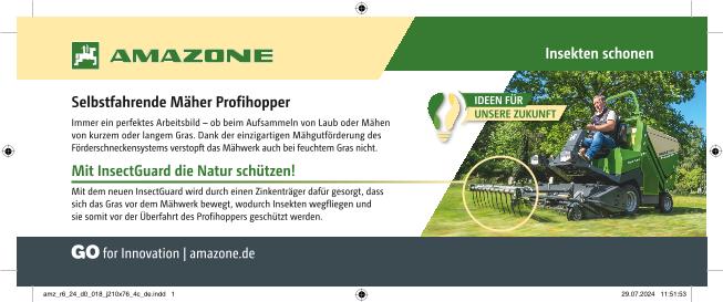 Anzeige Selbstfahrende Mäher Profihopper, Mit InsectGuard die Natur schützen!, 210x76, 4c